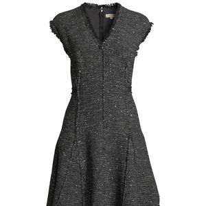 Rebecca Taylor Black Sparkle Tweed dress NEW~with Tag